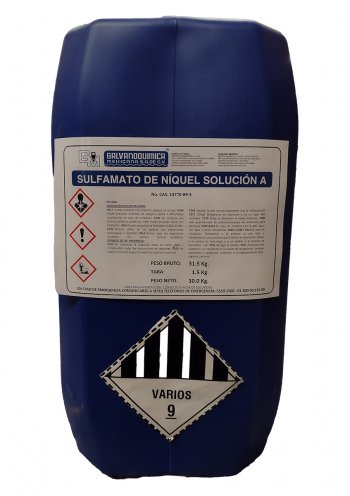 Sulfamato de Níquel Solución